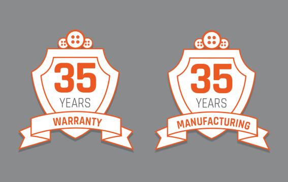 WMC 35 year warranty